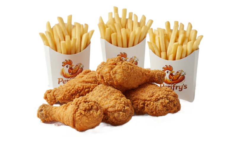 Crispy Chicken Feast with Golden Fries