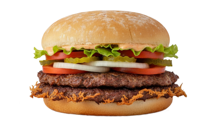 Double Chicken Steak Burger Meal